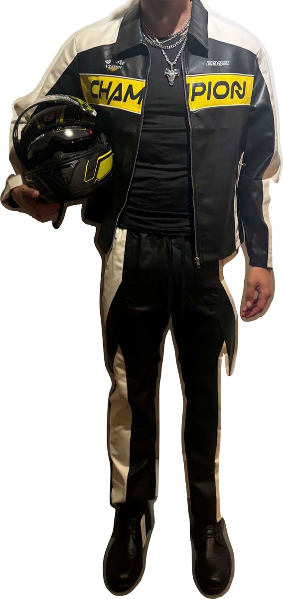 Fitting record: sponsored racing suit with helmet