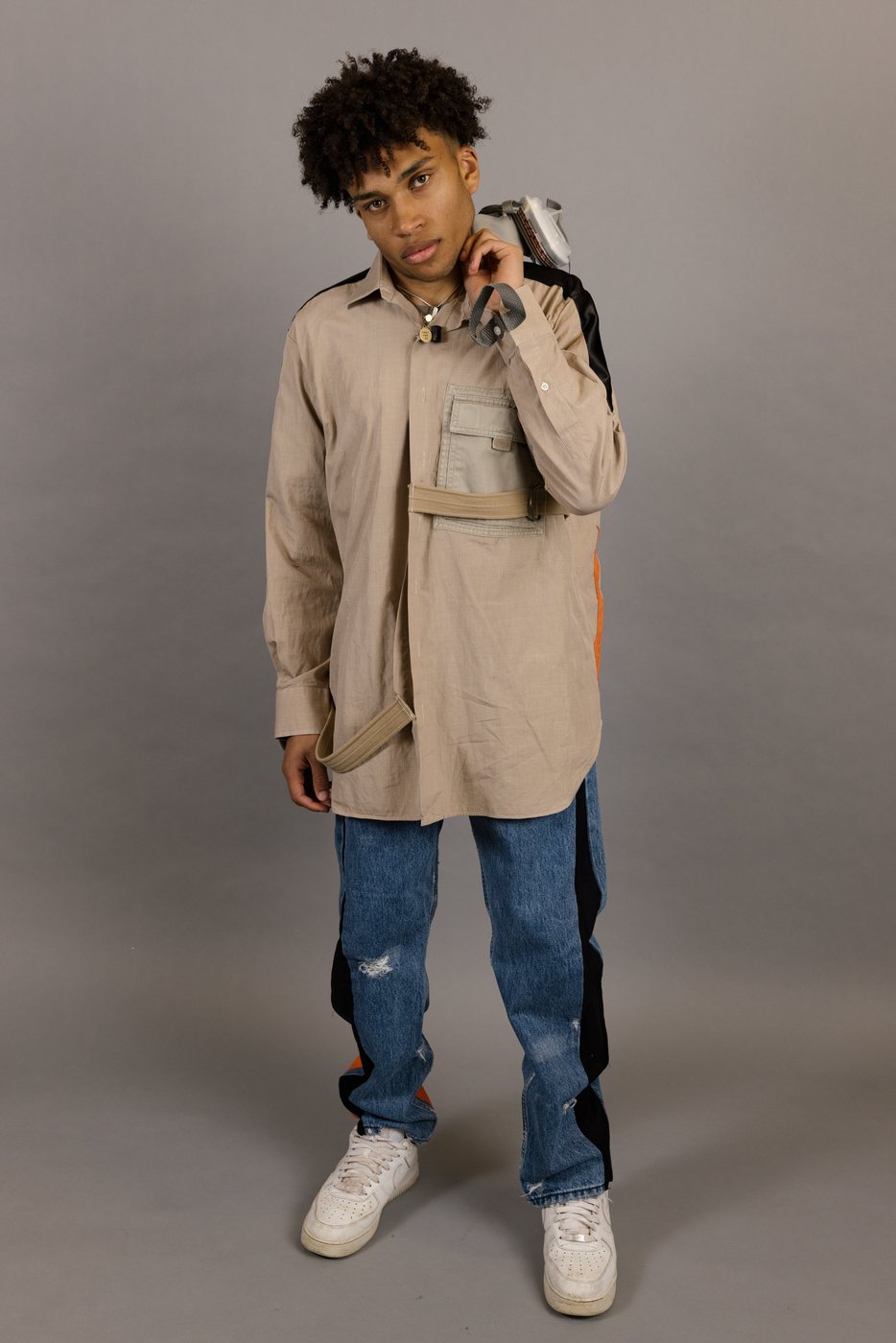 Set 03 on the runway, Shirt with Crossbody Strap