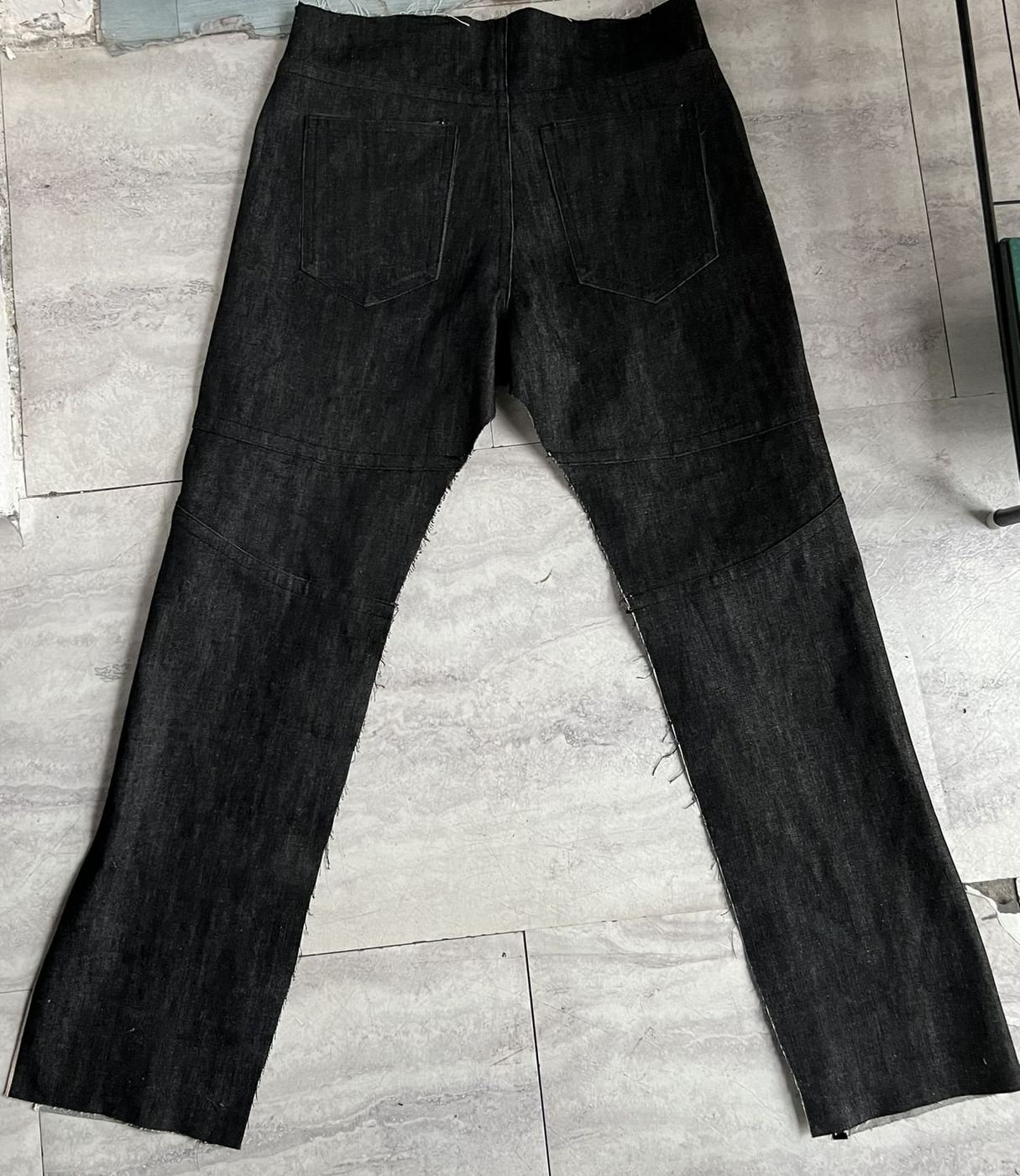 The jean laid flat, back